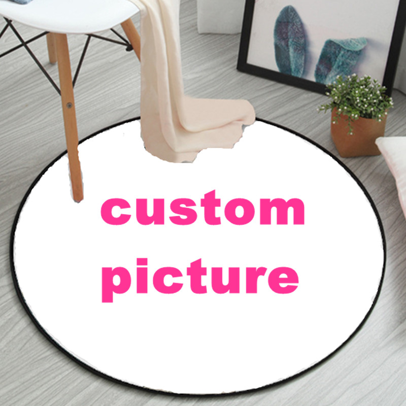 Home Decor Logo Design - Tappeti rotondi personalizzati con Logo 3D