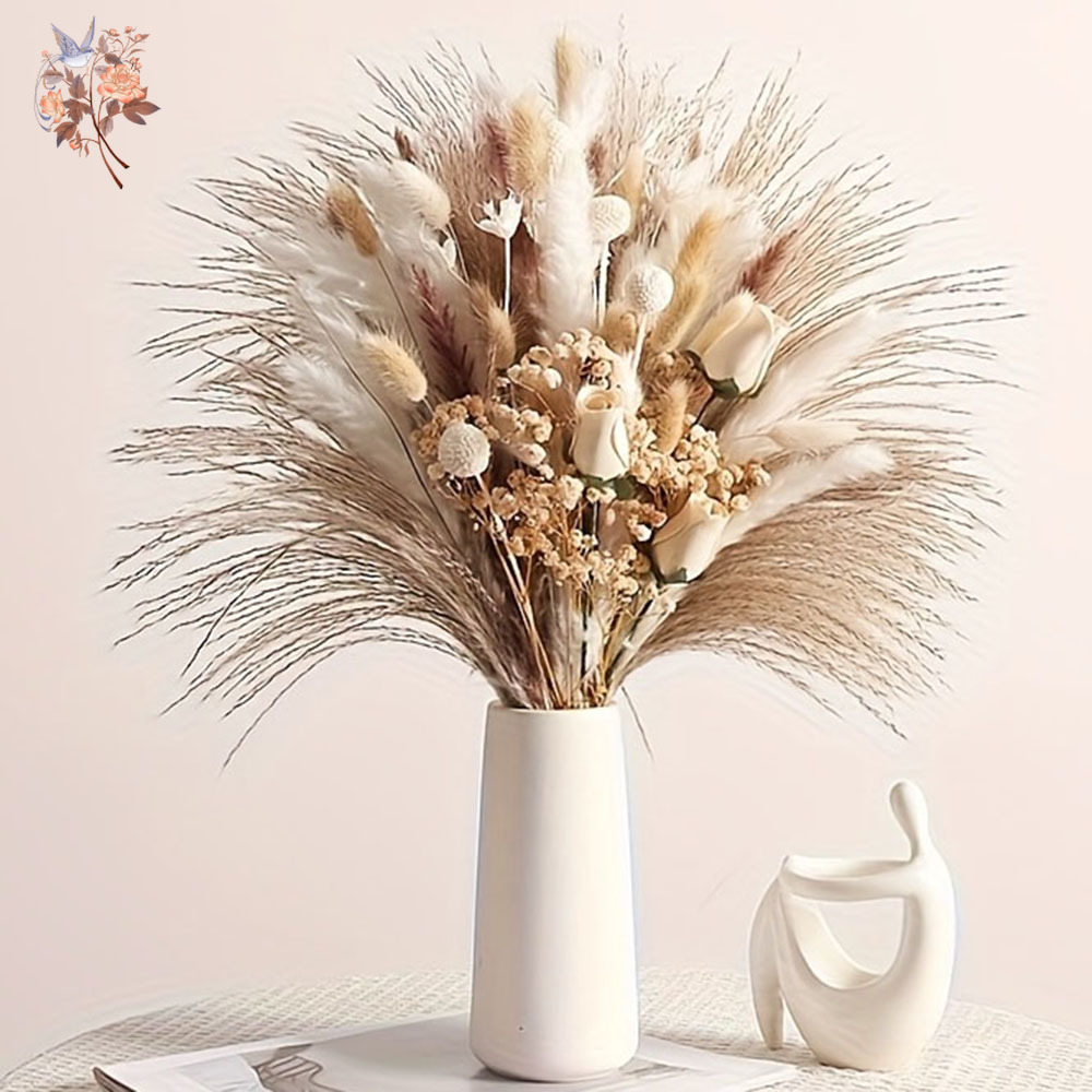 Dried Flower Bouquet - 80 Pezzi Bouquet di Fiori Artificiali