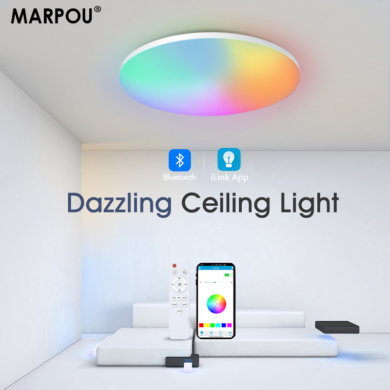 Home Decor App Free - MARPOU Lampada da soffitto RGB colorata