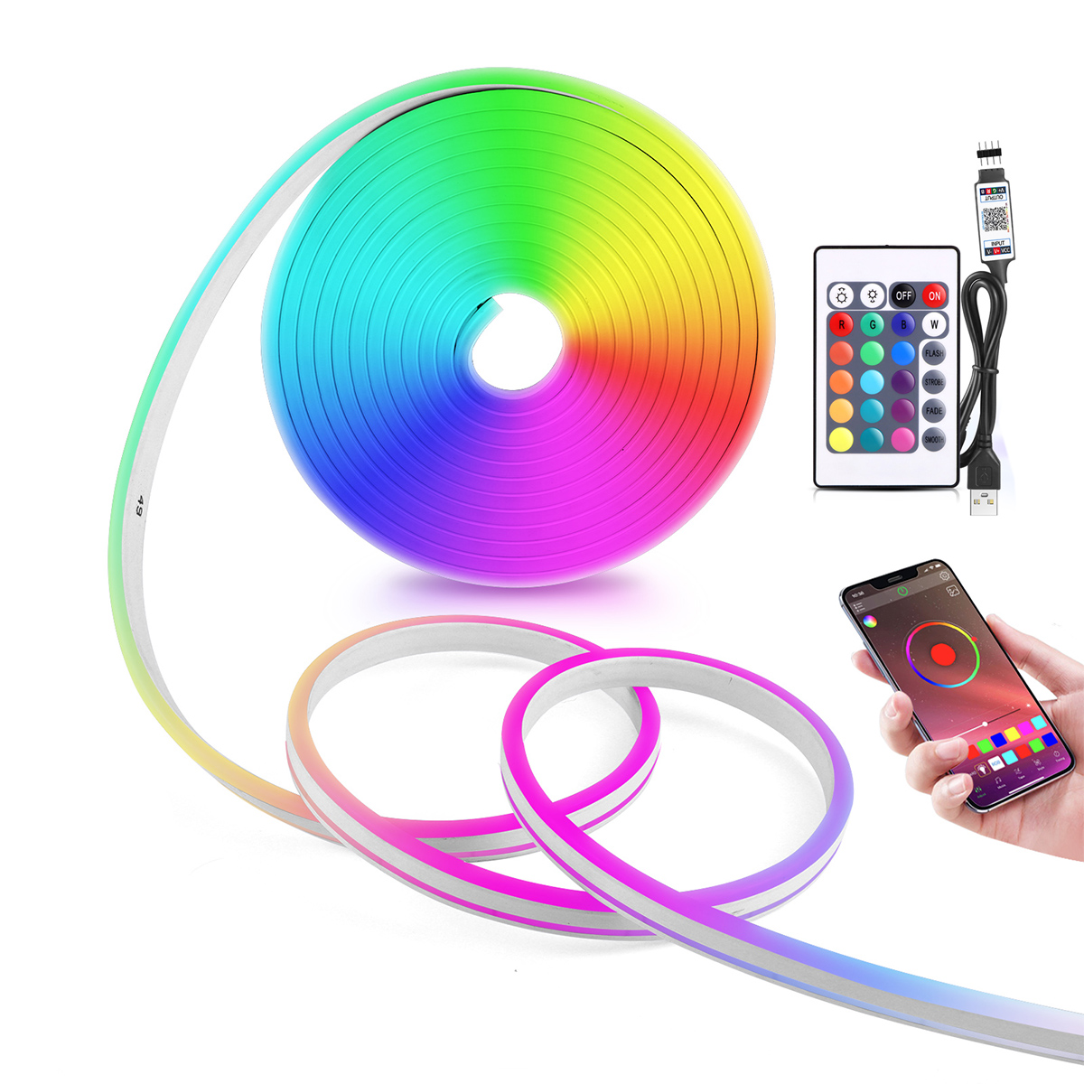 Home Decor App Free - Striscia LED al neon RGB USB