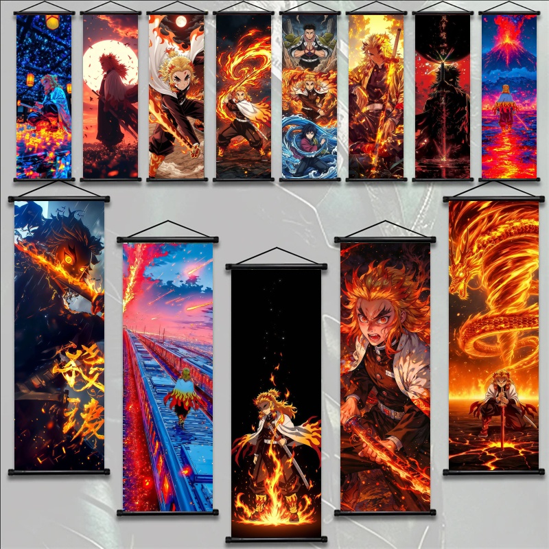Home Decor Theme - Demon Slayer Kyojuro Rengoku Stampa HD