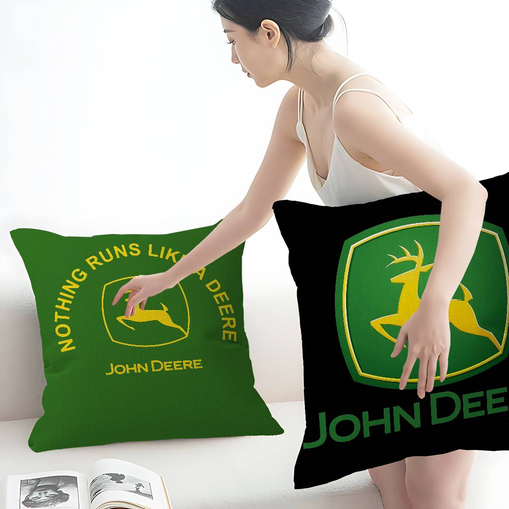 Home Decor Logo Design - Fodera per cuscino con logo J-John-Deere