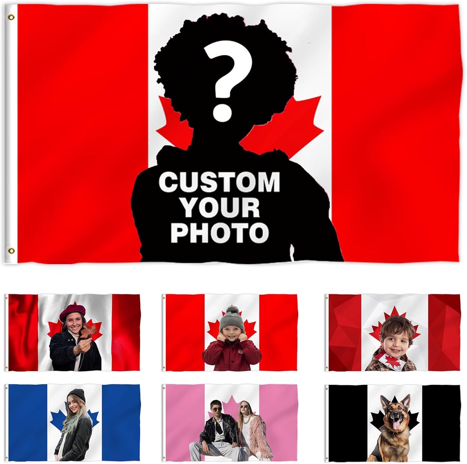 Home Decor Canada - Bandiera Canada personalizzata Flagicts 100% poliestere