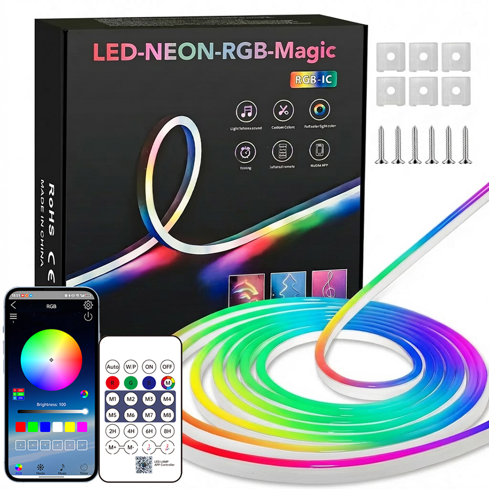 Striscia LED RGB Neon Bluetoot - Home Decor App Free recensione e prezzo