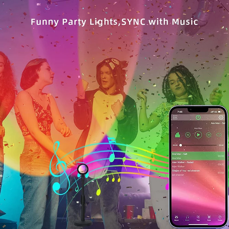 Smart LED Sunset Lamp Colorful - Home Decor App Free recensione e prezzo