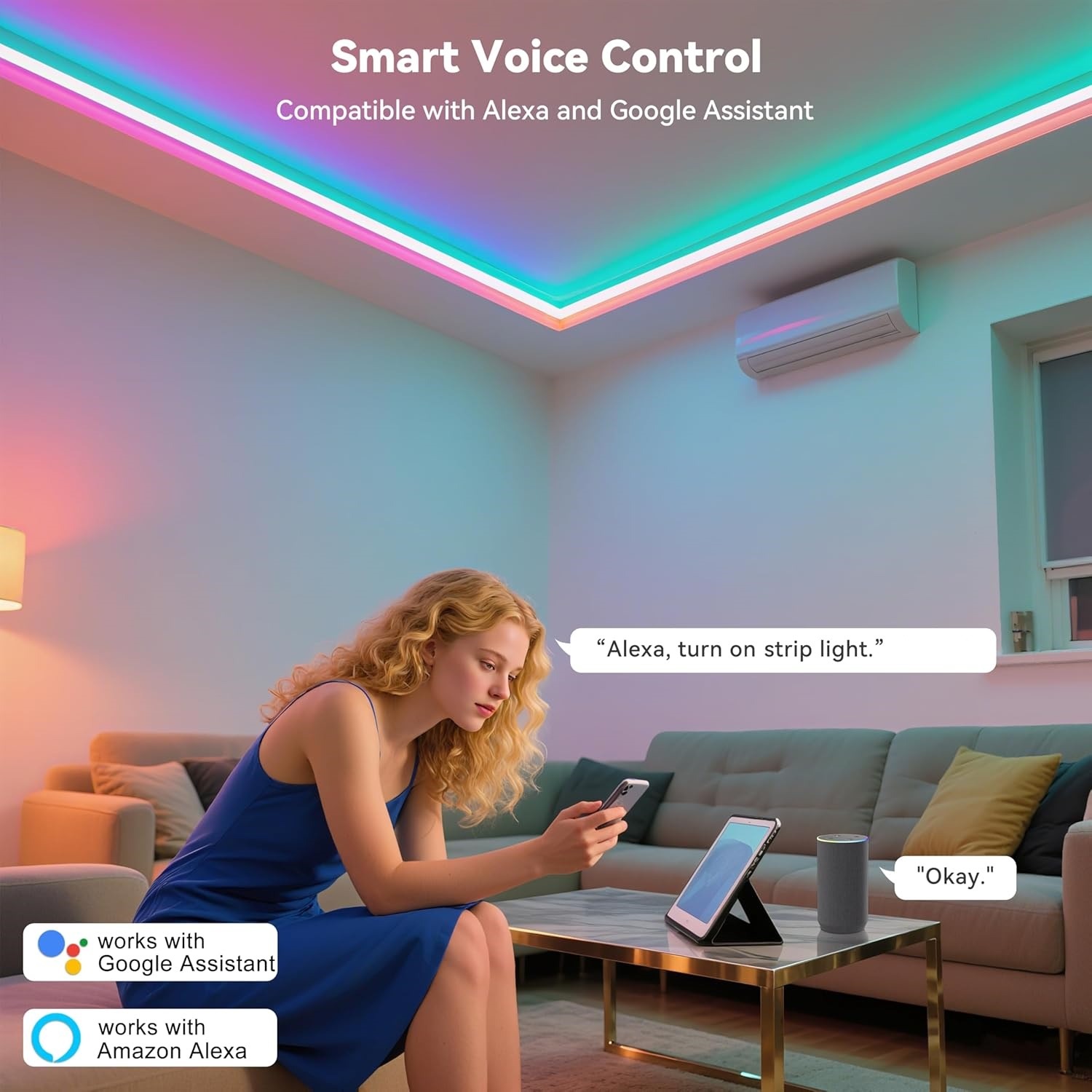 Striscia LED RGB 10M 20M 30M,  - Home Decor App Free recensione e prezzo