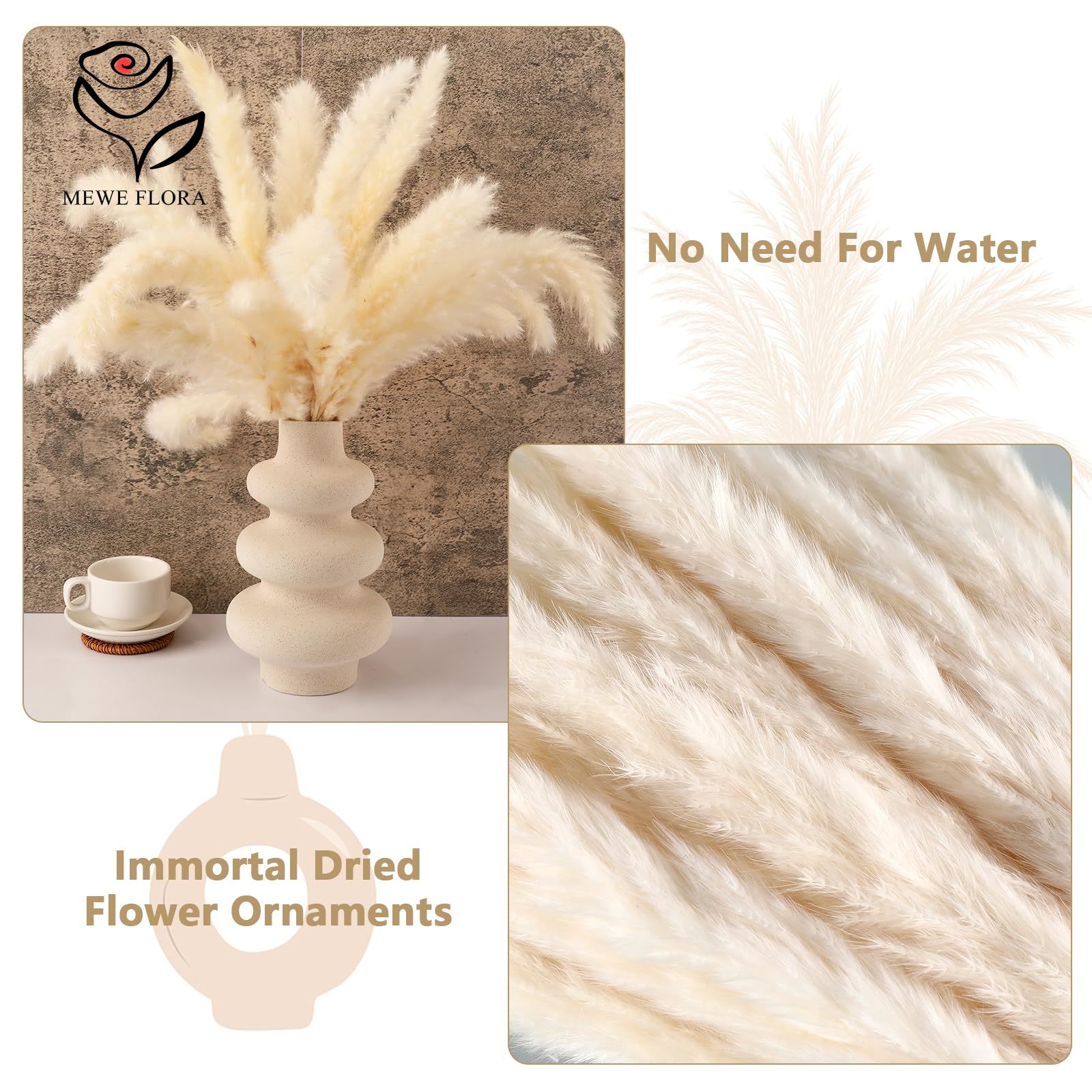 18 Steli di Fiori Secchi Natur - Dried Flower Bouquet recensione e prezzo