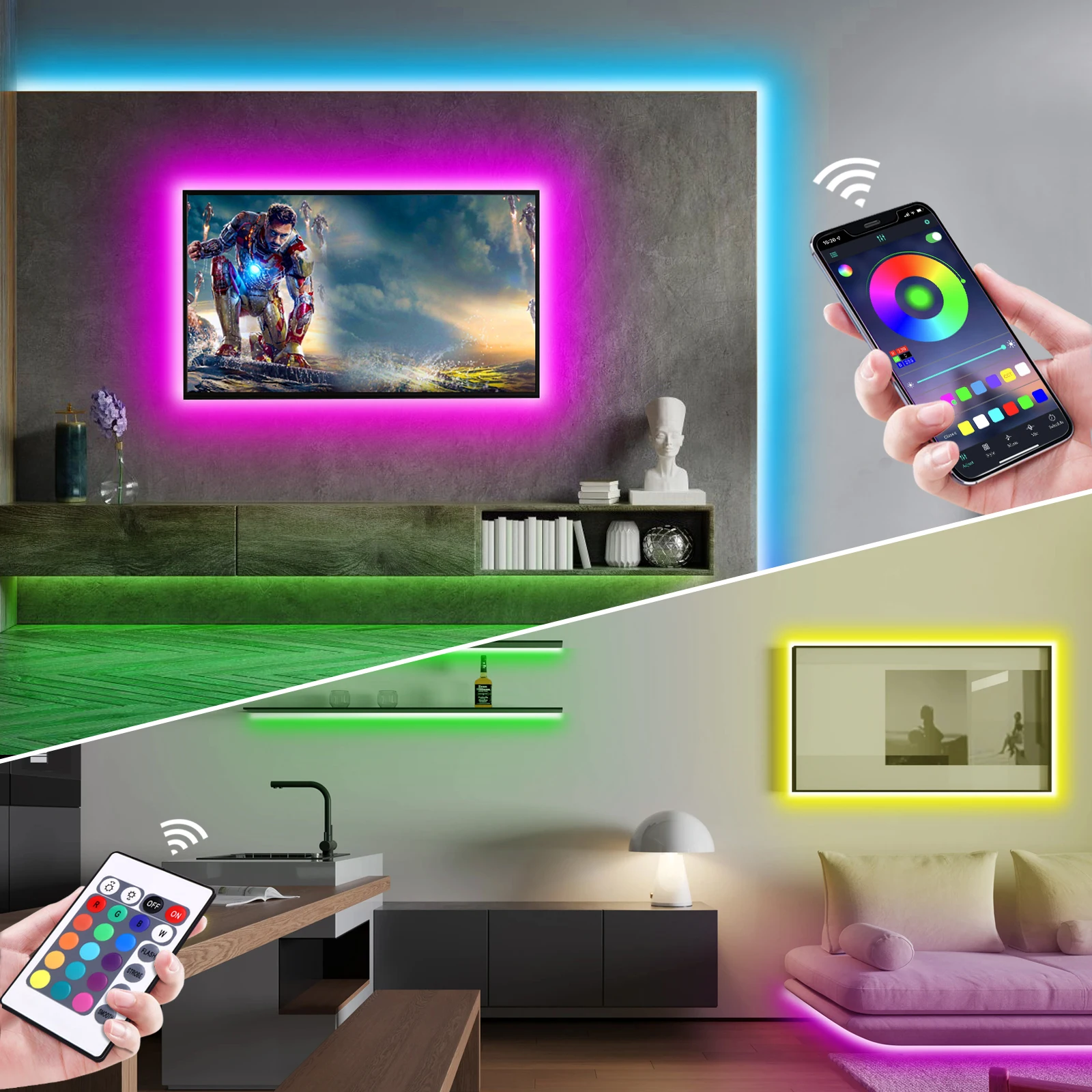 1-5m RGB LED Neon Strip Light  - Home Decor App Free recensione e prezzo